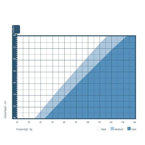 Auping Elite I Springmadras Medium 180x210 cm - Hvid/Antracit