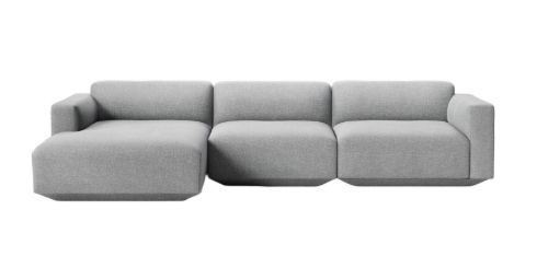 &Tradition Develius 3 Pers. Sofa med lav arm og Venstrevendt Chaiselong L: 309 cm - Hallingdal 130