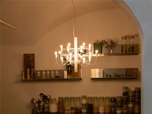 FLOS 2097/18 Lysekrone LED Ø: 70 cm - Hvid