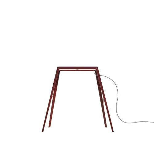 Foscarini Bridge 2 Bordlampe B: 29 cm LED - Mørkerød