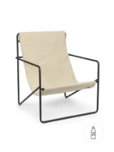 Billede af Ferm Living Desert Lounge Chair SH: 20 cm - Black/Cloud