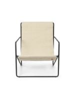 Billede af Ferm Living Desert Lounge Chair SH: 20 cm - Black/Cloud