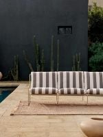 Billede af Ferm Living Desert 3-Seater L: 233 cm Stripe - Cashmere/Chocolate