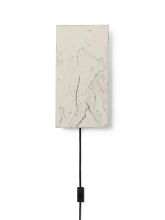 Billede af Ferm Living Argilla Wall Lamp H: 40 cm - Marble White