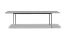 Billede af Fredericia Furniture 6632 Plan Table Extendable 100x260 cm - Sort Nanolaminat/Børstet Stål
