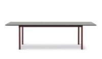Billede af Fredericia Furniture 6632 Plan Table Extendable 100x260 cm - Sort Nanolaminat/Bordeaux