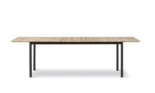 Billede af Fredericia Furniture 6632 Plan Table Extendable 100x260 cm - Lysolieret Eg/Sort