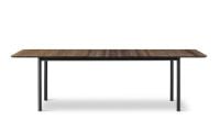 Billede af Fredericia Furniture 6632 Plan Table Extendable 100x260 cm - Røget Eg/Sort