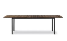 Billede af Fredericia Furniture 6632 Plan Table Extendable 100x260 cm - Røget Eg/Sort