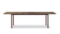 Billede af Fredericia Furniture 6632 Plan Table Extendable 100x260 cm - Røget Eg/Bordeaux