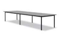 Billede af Fredericia Furniture 665E Plan Table Modular 100x380 cm - Sort Nanolaminat/Sort