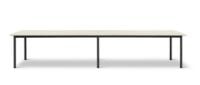 Billede af Fredericia Furniture 665E Plan Table Modular 100x380 cm - Really Cotton Dream/Sort