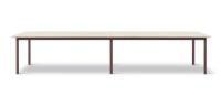 Billede af Fredericia Furniture 665E Plan Table Modular 100x380 cm - Really Cotton Dream/Bordeaux