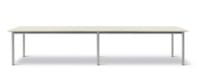 Billede af Fredericia Furniture 665E Plan Table Modular 100x380 cm - Really Cotton Dream/Børstet Stål