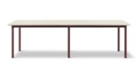 Billede af Fredericia Furniture 665A Plan Table Modular 100x260 cm - Really Cotton Dream/Bordeaux