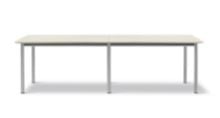 Billede af Fredericia Furniture 665A Plan Table Modular 100x260 cm - Really Cotton Dream/Børstet Stål