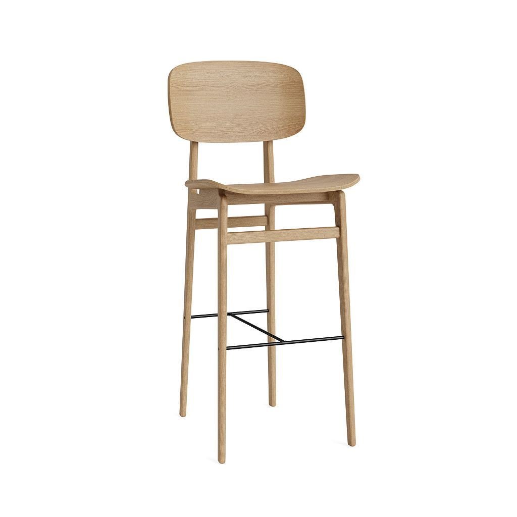 Billede af NORR11 NY11 Bar Chair SH: 75 cm - Natural Oak