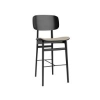Billede af NORR11 NY11 Bar Chair SH: 65 cm - Black Oak/Hallingdal 220