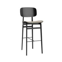 Billede af NORR11 NY11 Bar Chair SH: 75 cm - Black Oak/Hallingdal 220