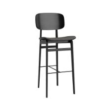 Billede af NORR11 NY11 Bar Chair SH: 75 cm - Black Oak/Hallingdal 368