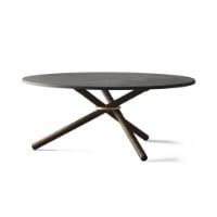 Billede af Eberhart Furniture Bertha Coffee Table Ø: 90 cm - Dark Concrete/Dark Oak