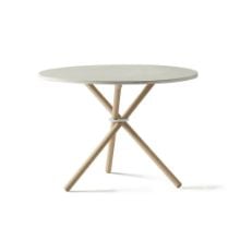 Billede af Eberhart Furniture Daphne Coffee Table Ø: 65 cm - Light Concrete/Light Oak