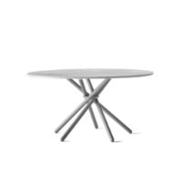 Billede af Eberhart Furniture Hector Dining Table Ø: 140 cm - Light Concrete/Light Grey Metal