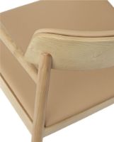 Billede af Normann Copenhagen Timb Lounge Armchair Upholstery SH: 42 cm - Tan / Ultra Leather Camel