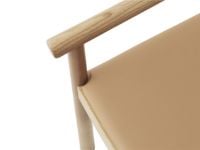 Billede af Normann Copenhagen Timb Lounge Armchair Upholstery SH: 42 cm - Tan / Ultra Leather Camel