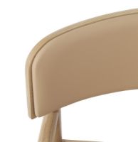 Billede af Normann Copenhagen Timb Lounge Armchair Upholstery SH: 42 cm - Tan / Ultra Leather Camel