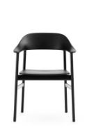 Billede af Normann Copenhagen Herit Armchair SH: 45 cm - Black Oak Base/Black 