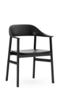 Billede af Normann Copenhagen Herit Armchair SH: 45 cm - Black Oak Base/Black 