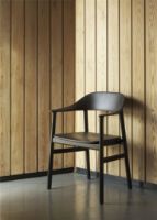 Billede af Normann Copenhagen Herit Armchair SH: 45 cm - Black Oak Base/Black 