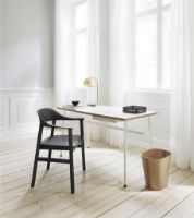 Billede af Normann Copenhagen Herit Armchair SH: 45 cm - Black Oak Base/Black 
