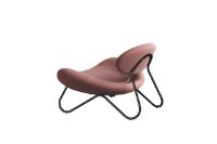 Billede af Woud Meadow Lounge Chair SH: 37 cm - Vidar Pink/Black