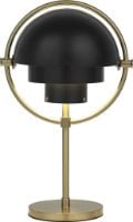 Billede af GUBI Multi-Lite Portable Lampe H: 30 cm - Brass/Black Semi Matt