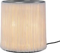 Billede af GUBI Model 597 Table Lamp H: 29 cm - Polished Aluminium/Cream Fringe