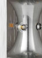 Billede af GUBI Model 597 Table Lamp H: 29 cm - Polished Aluminium/Cream Fringe