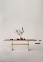 Billede af Eberhart Furniture Gaspard Dining Table 240x85 cm - Mint Green/Massive Oak OUTLET
