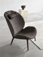 Billede af Vipp 468 Lodge Neck Rest for Lodge Lounge Chair L: 40,5 cm - Dark Leather