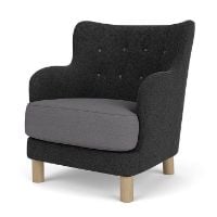 Billede af Audo Copenhagen Constance Lounge Chair SH: 43,6 cm - Oak/Hallingdal 65 173
