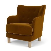 Billede af Audo Copenhagen Constance Lounge Chair SH: 43,6 cm - Oak/Grand Mohair 2600