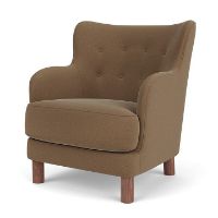 Billede af Audo Copenhagen Constance Lounge Chair SH: 43,6 cm - Walnut/Grand Mohair 1103