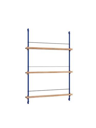 Moebe Magazine Shelving 123x85 cm - Oak/Deep Blue