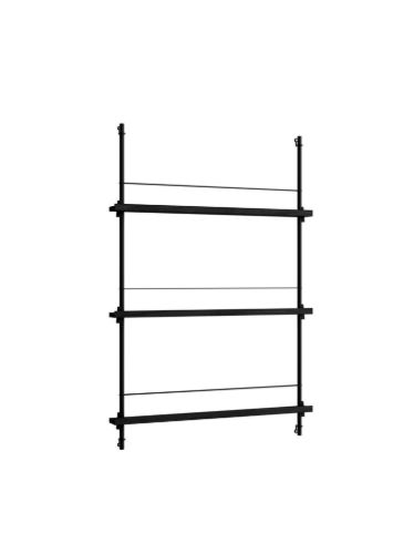 Moebe Magazine Shelving 123x85 cm - Black/Black
