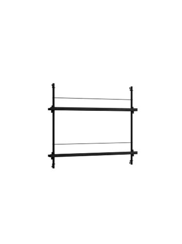Moebe Magazine Shelving 73x85 cm - Black/Black