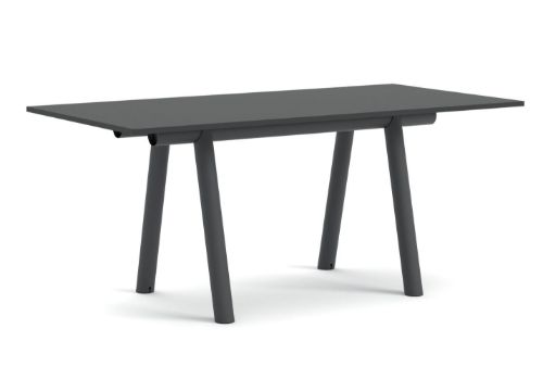 HAY Boa Table 1100 220x110x95 cm - Charcoal/Black Laminate