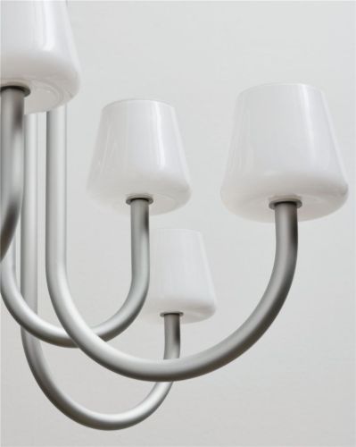 HAY Apollo Candelier Ø: 74,5 cm - White Opal Glass