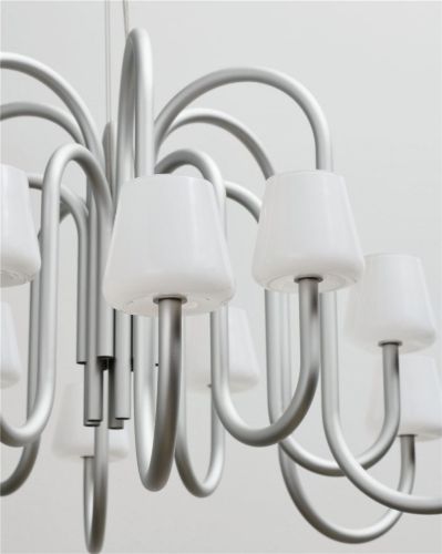 HAY Apollo Candelier Ø: 106,5 cm - White Opal Glass