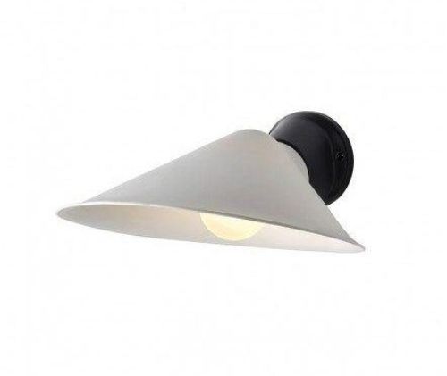 DCW Editions PLUME Væglampe H: 13 cm - Black/Porcelain